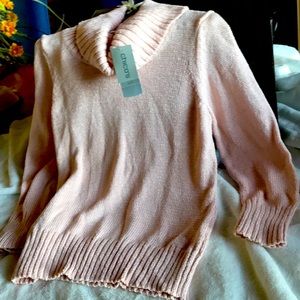 Chico’s cowl neck sweater Sz 2 NWT